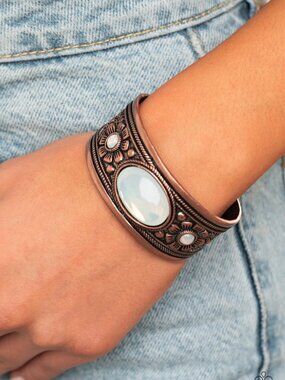 Paparazzi Jewelry Accessories - Sage Sanctuary - Copper Bracelet - Vintage